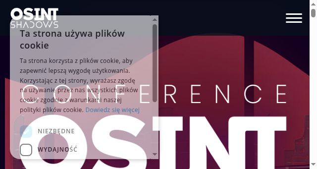 Screenshot of osintshadows.pl