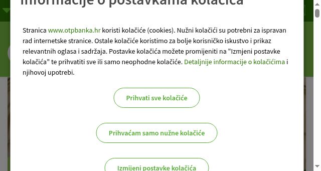 Screenshot of otpbanka.hr