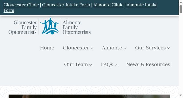 Screenshot of ottawafamilyeyecare.com