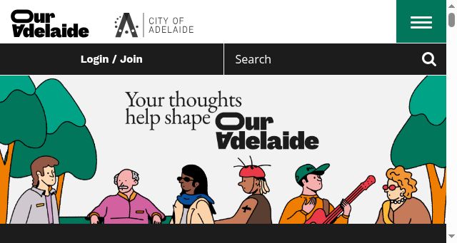 Screenshot of ouradelaide.sa.gov.au