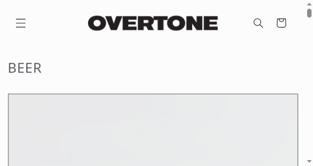 Screenshot of overtonebrewing.com