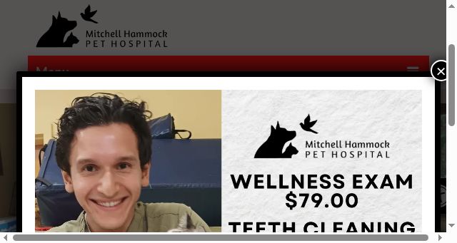 Screenshot of oviedoveterinarian.com
