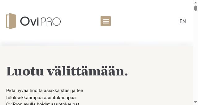 Screenshot of ovipro.fi