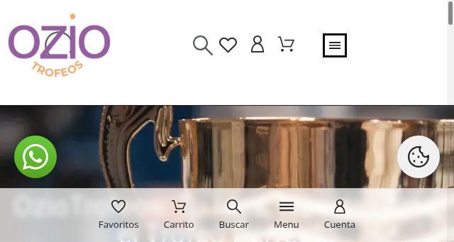 Screenshot of oziotrofeos.com
