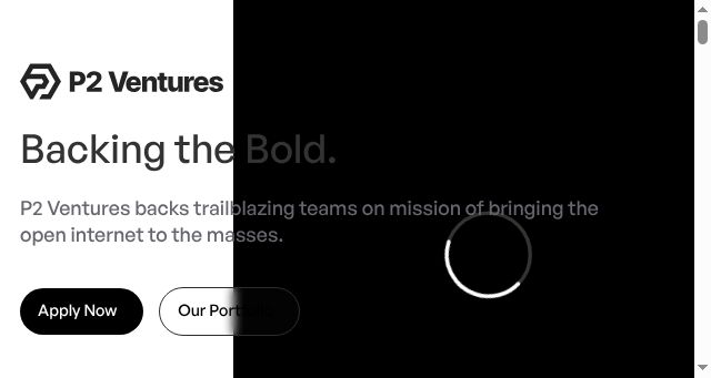 Screenshot of p2v.ventures