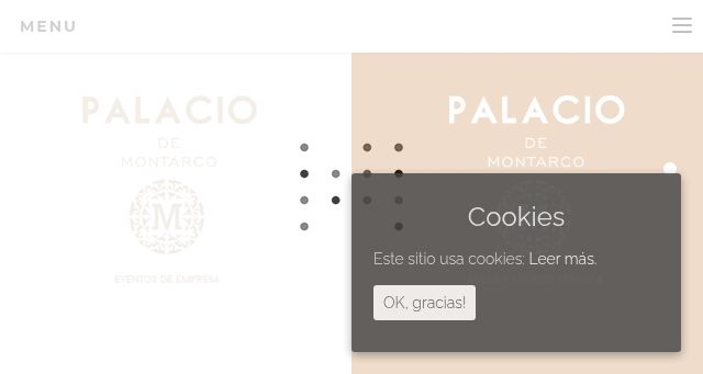 Screenshot of palaciomontarco.com
