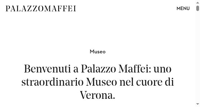 Screenshot of palazzomaffeiverona.com