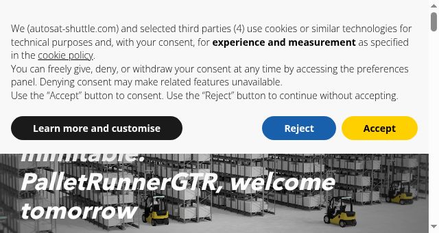 Screenshot of palletrunnergtr.com