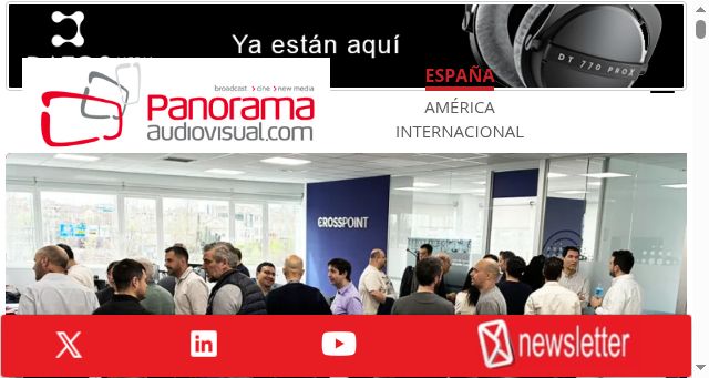 Screenshot of panoramaaudiovisual.com