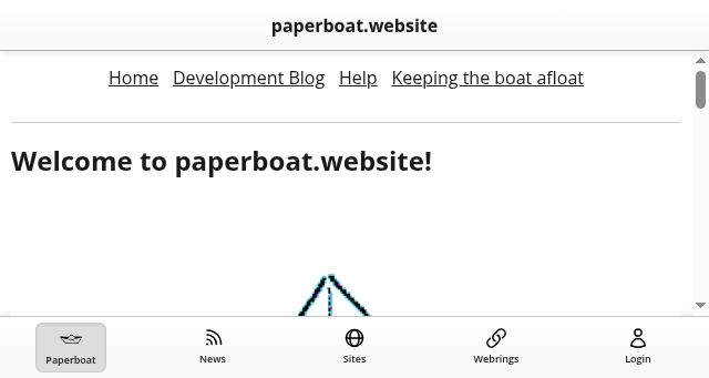 Screenshot of paperboat.website