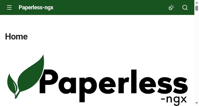 Screenshot of paperless-ngx.com