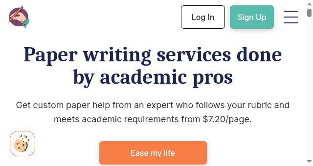 Screenshot of paperwriter.com
