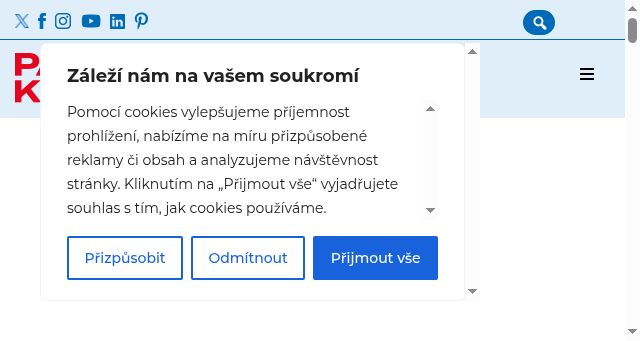 Screenshot of paradnikraj.cz