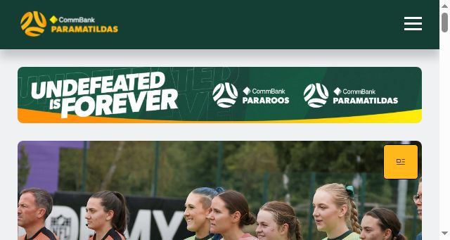 Screenshot of paramatildas.com.au