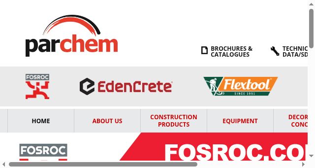 Screenshot of parchem.com.au