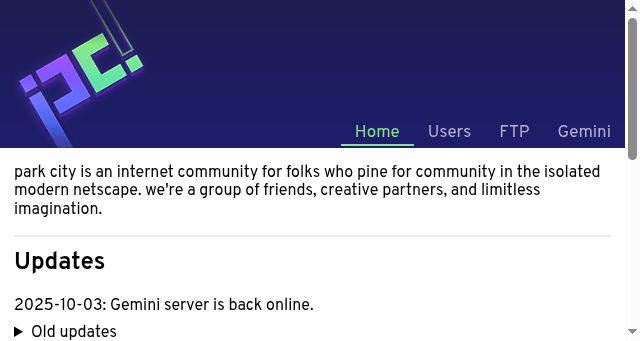 Screenshot of park-city.club