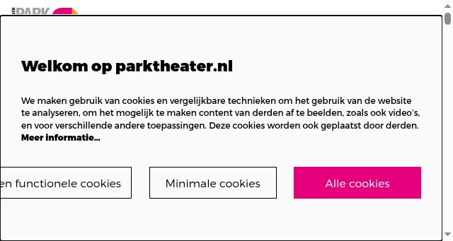 Screenshot of parktheater.nl