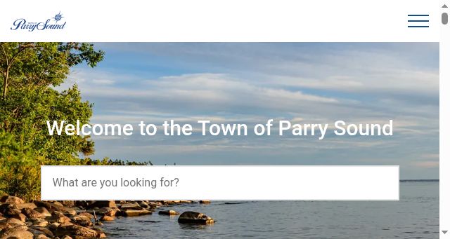 Screenshot of parrysound.ca