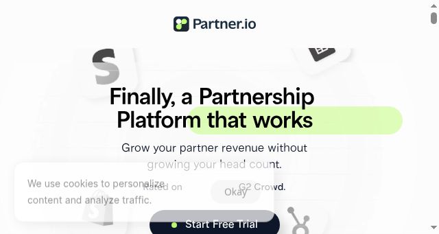 Screenshot of partner.io