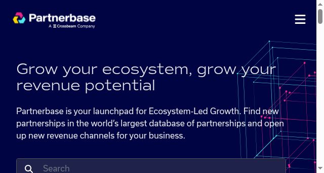 Screenshot of partnerbase.com