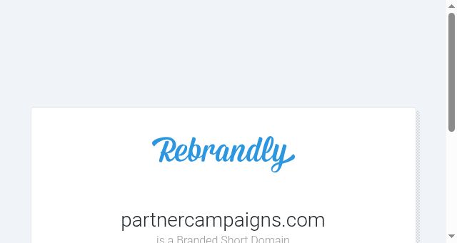 Screenshot of partnercampaigns.com