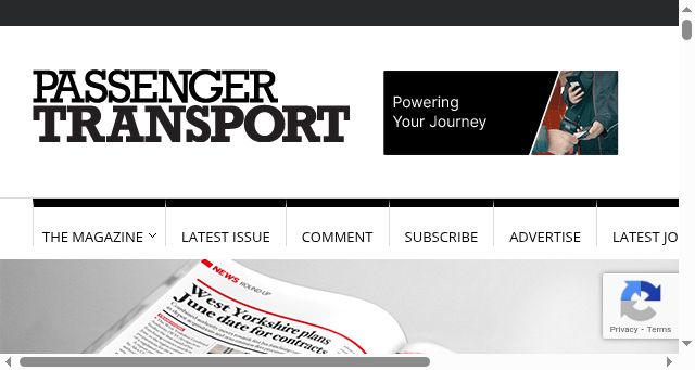 Screenshot of passengertransport.co.uk