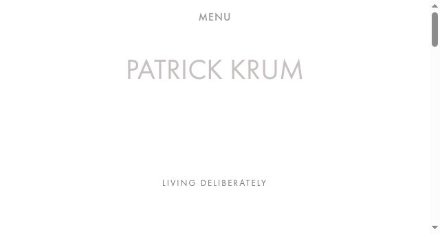 Screenshot of patrickkrum.com