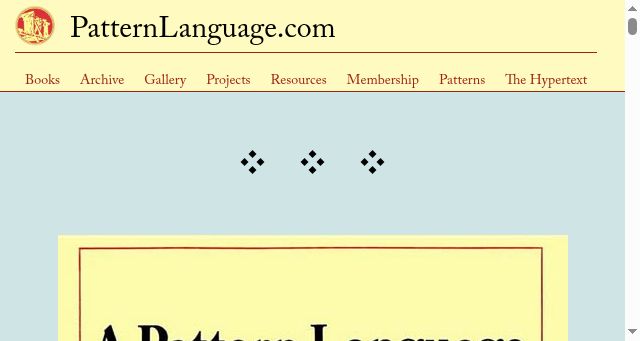 Screenshot of patternlanguage.com