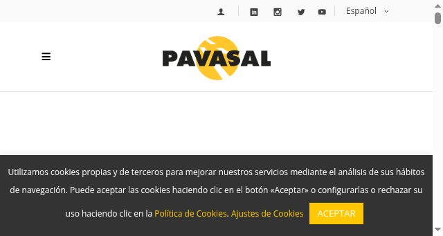 Screenshot of pavasal.com