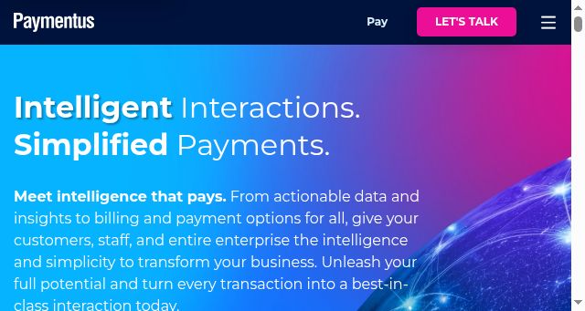 Screenshot of paymentus.com