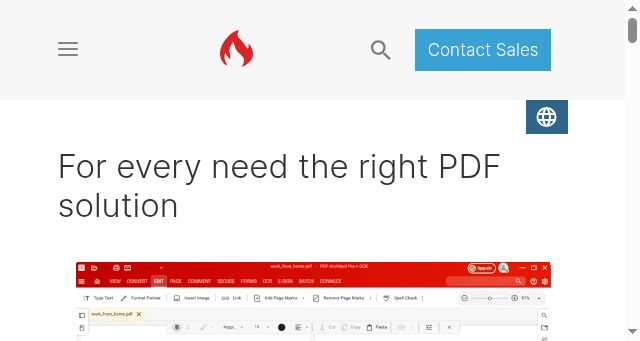 Screenshot of pdfforge.org