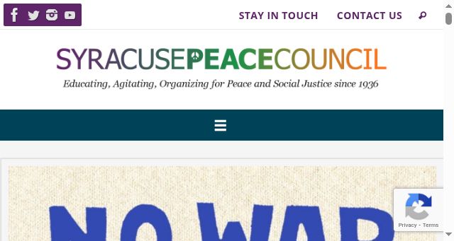 Screenshot of peacecouncil.net