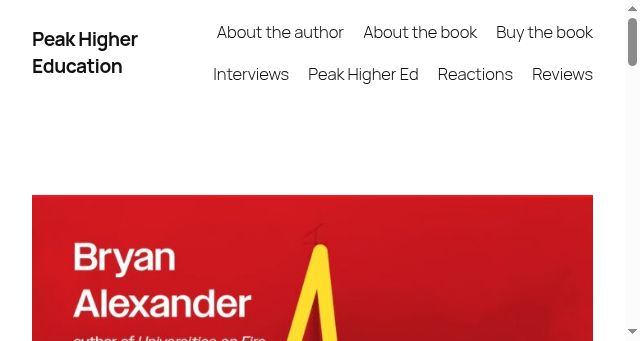 Screenshot of peakhighered.com