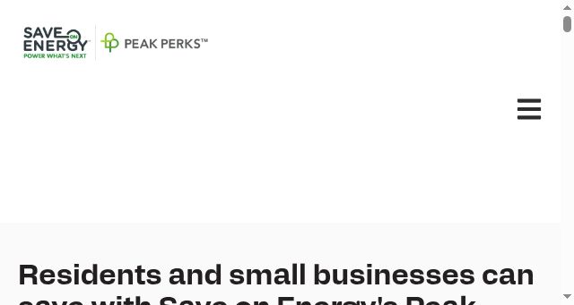 Screenshot of peakperks.ca