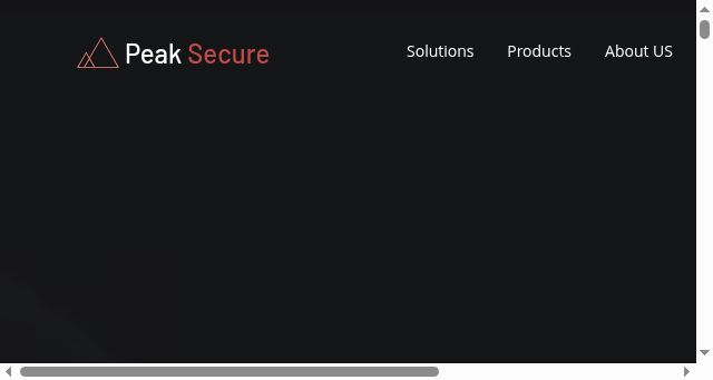 Screenshot of peaksecure.ai