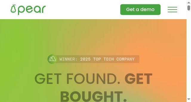 Screenshot of pearcommerce.com