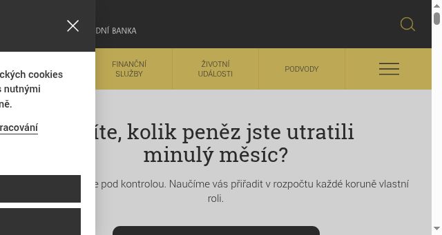 Screenshot of penizenauteku.cz