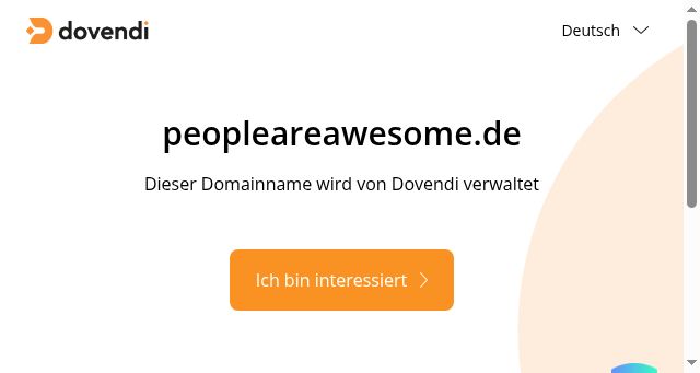 Screenshot of peopleareawesome.de