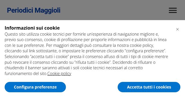 Screenshot of periodicimaggioli.it