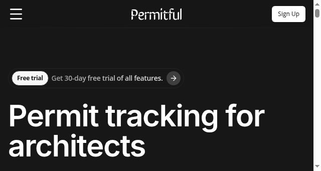 Screenshot of permitful.com