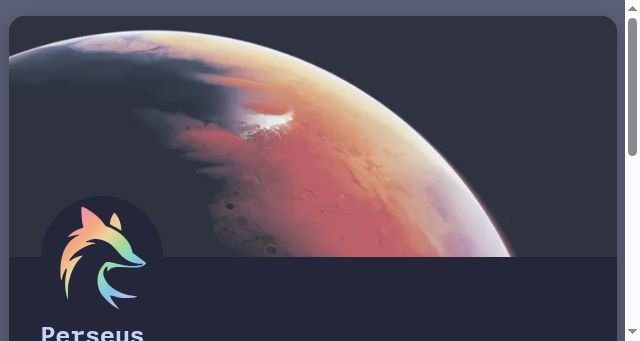 Screenshot of perseuslynx.dev
