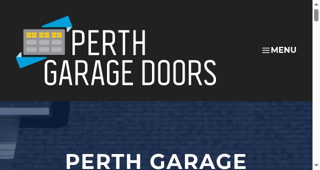 Screenshot of perthgaragedoors.ca