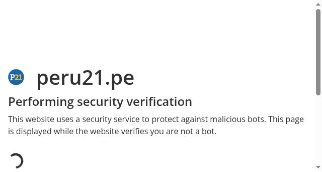 Screenshot of peru21.pe