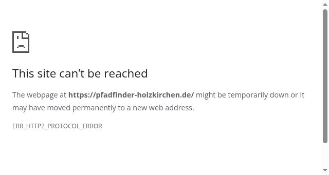 Screenshot of pfadfinder-holzkirchen.de