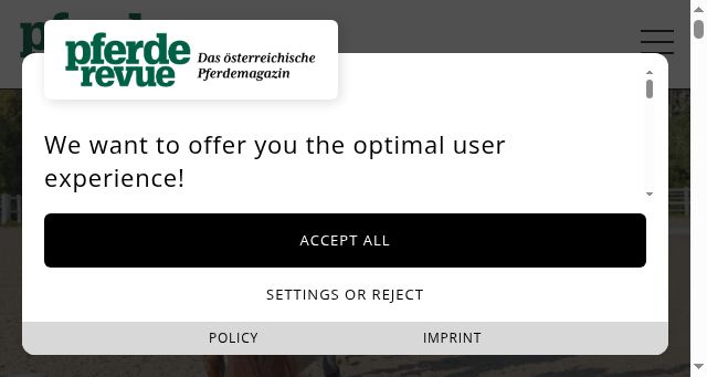 Screenshot of pferderevue.at