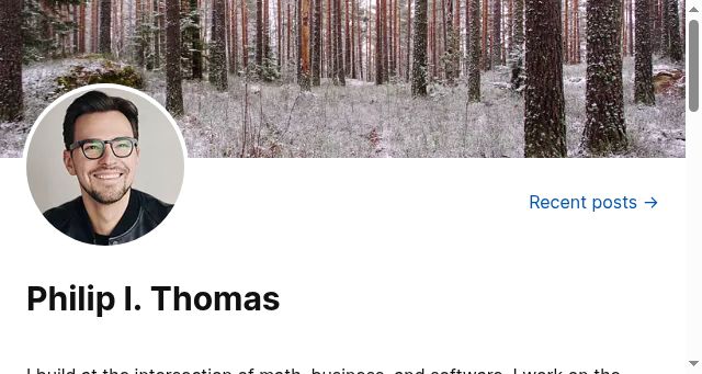 Screenshot of philipithomas.com