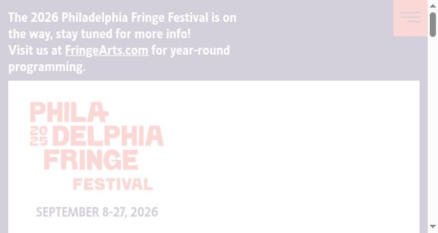 Screenshot of phillyfringe.org