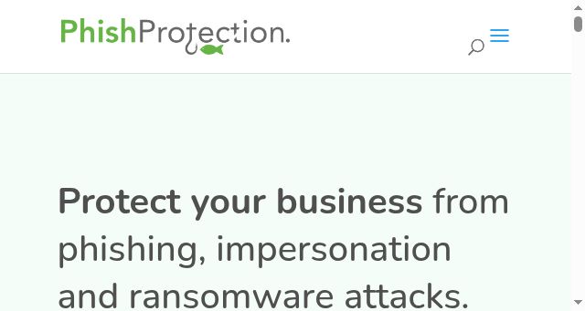 Screenshot of phishprotection.com