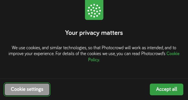 Screenshot of photocrowd.com