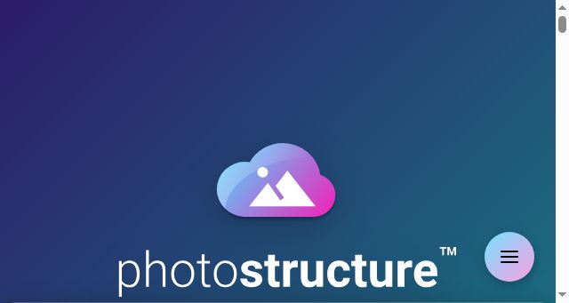 Screenshot of photostructure.com